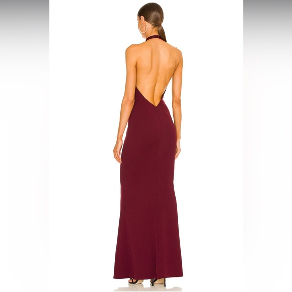 NWOT Katie May Petra Gown in Sangria - Picture 3 of 10